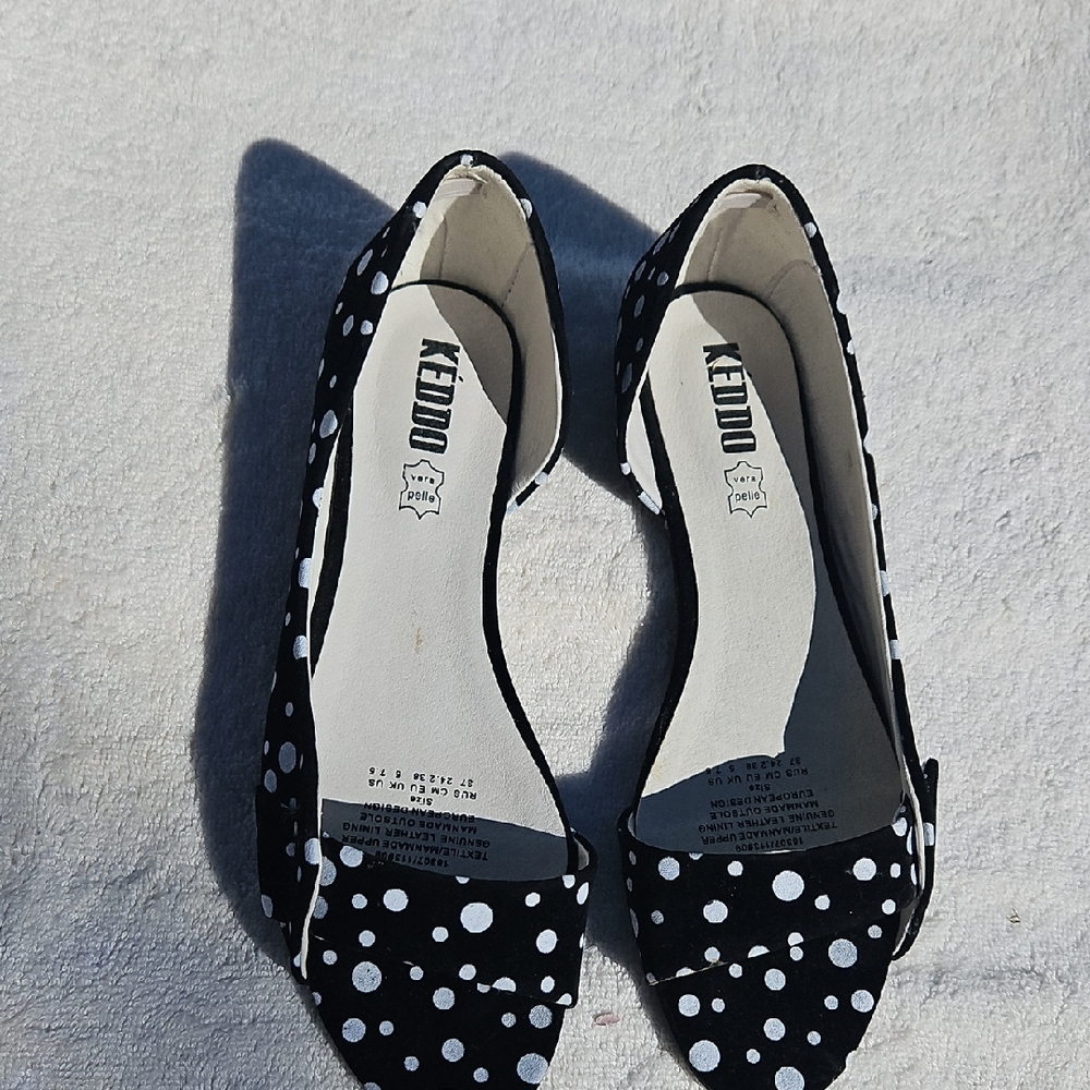 Black and White Polka Dot Women's Loafers